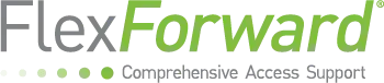 FlexForward logo, representing Pacira’s patient access support program